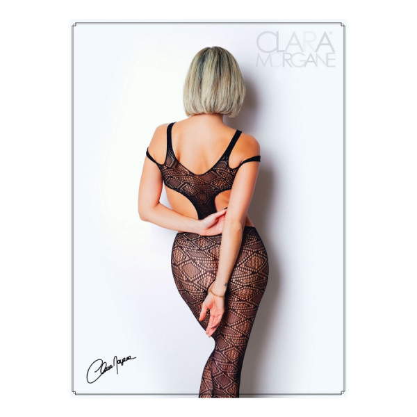 Body noir avec ouverture sexy - Le Numéro 3 - Collection Bodystocking 